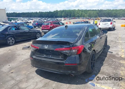 2022 Honda Civic Sport из США, поврежденный, VIN 2HGFE2F5XNH527378